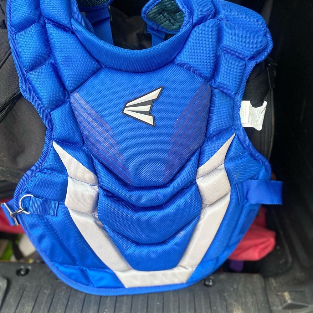 Game Time Intermediate Protective Catcher’s Gear in Blue and Grey, used once